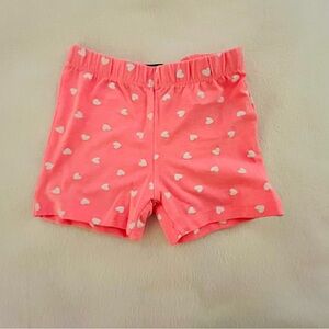 ⭐️4/$10 French Toast Pink & White Heart Bike Shorts